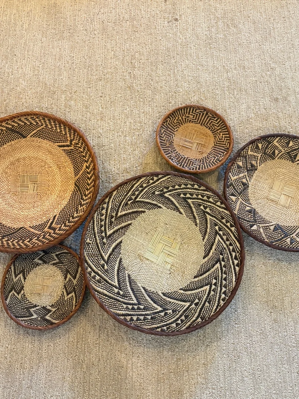 NEW Africa Woven Basket. Made by the Binga people of Zambia/Zimbabwe